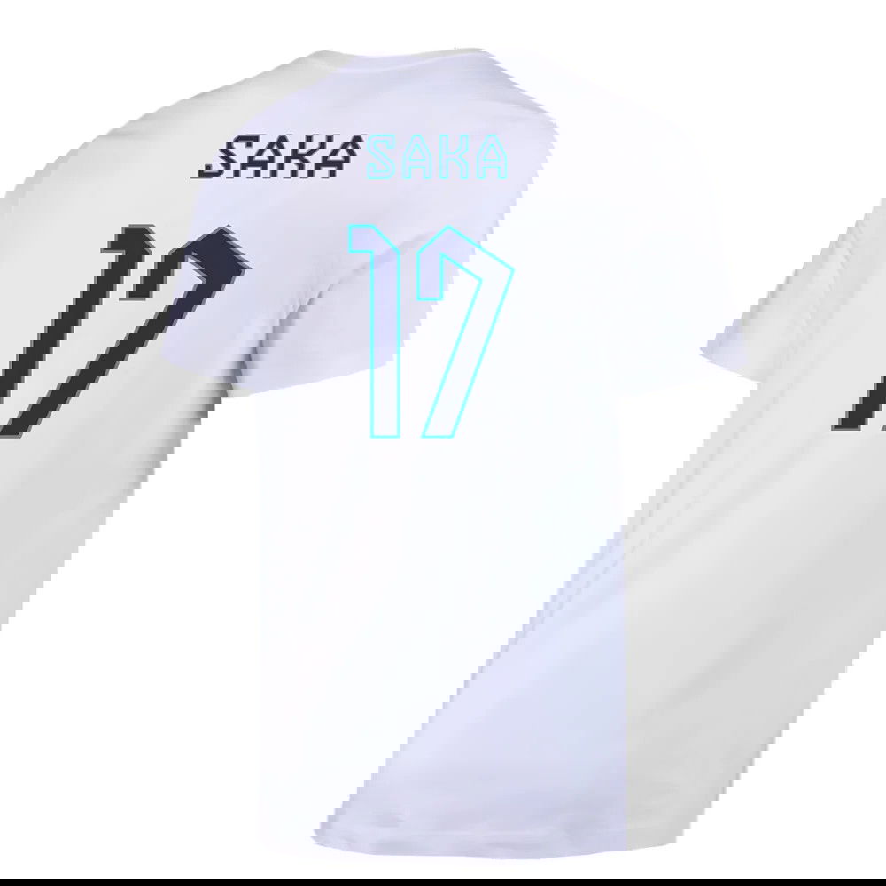 2022-2023 England Crest Tee (White) (Saka 17)