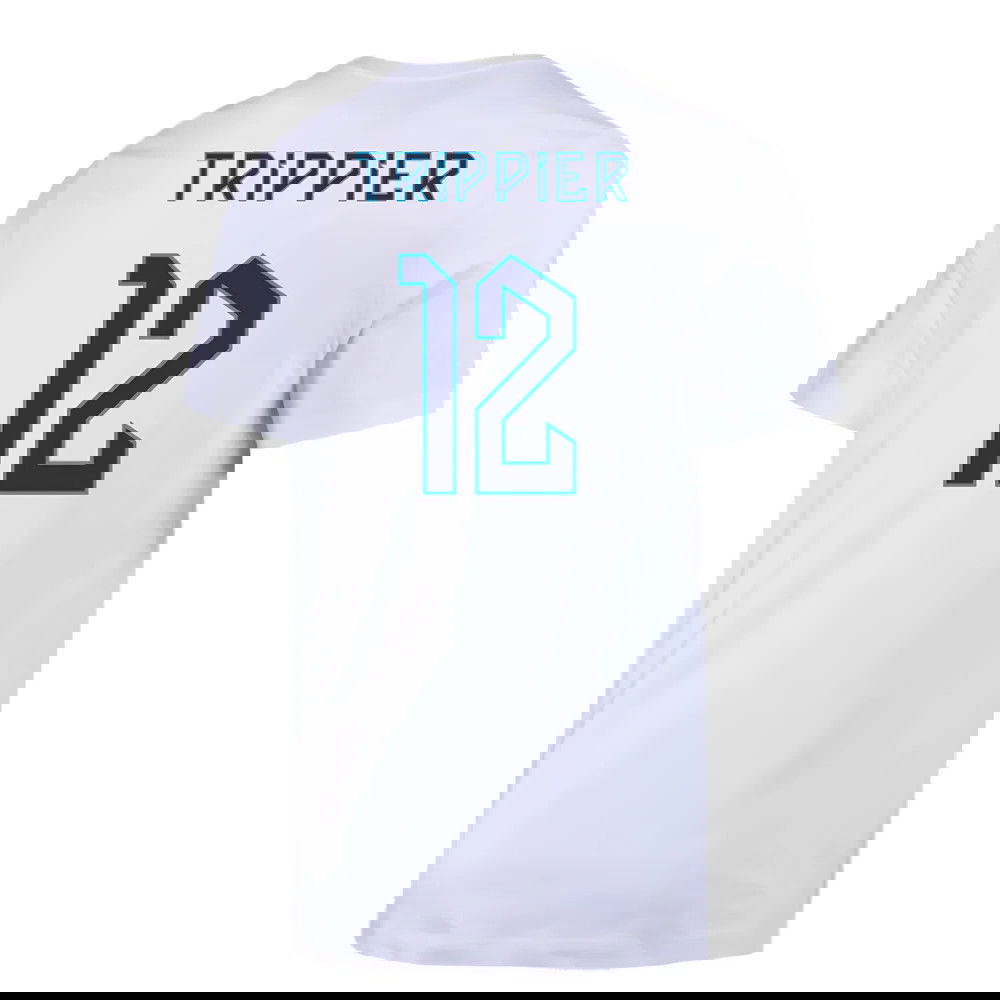 2022-2023 England Crest Tee (White) (Trippier 12)