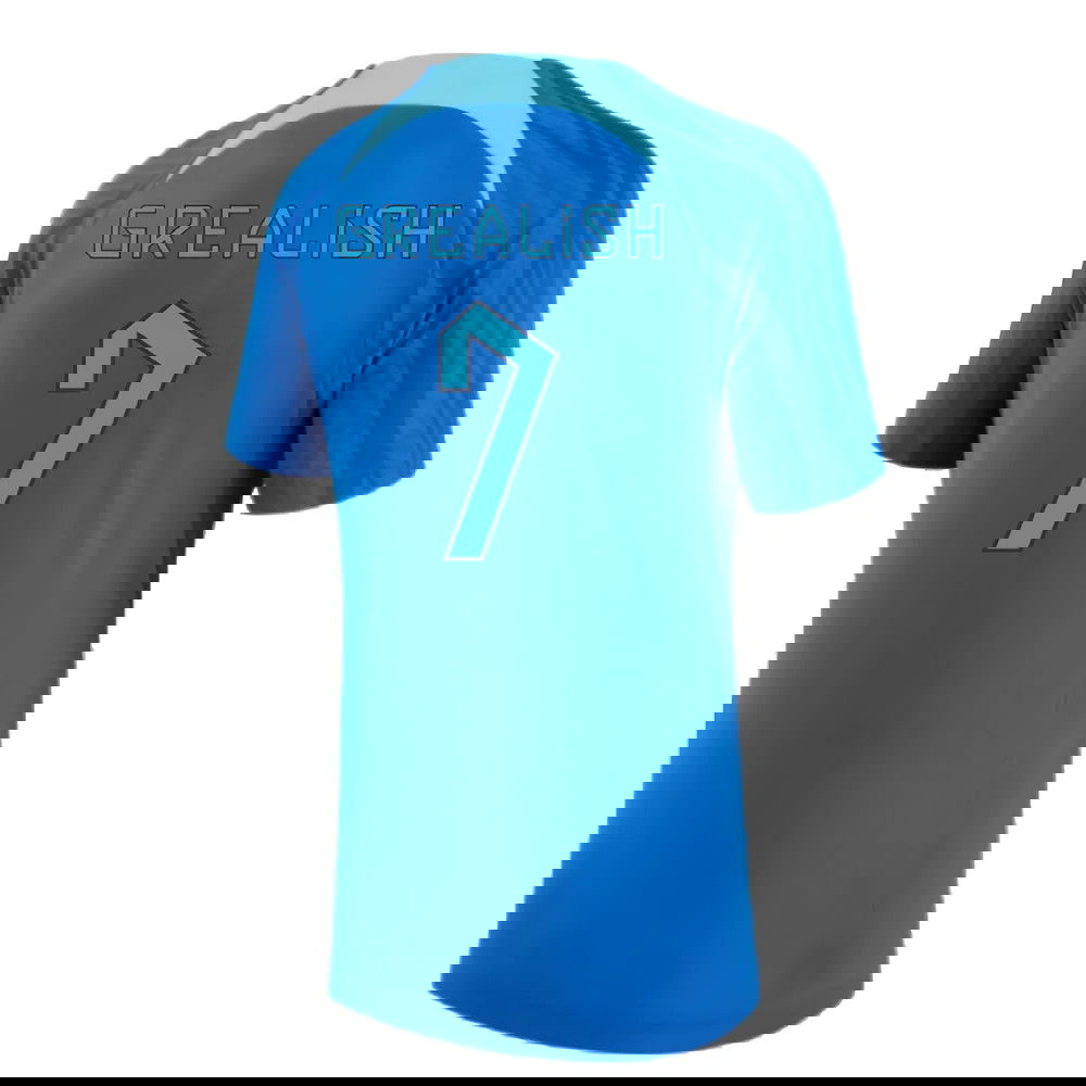 2022-2023 England Strike Dri-FIT Training Shirt (Blue) (Grealish 7)