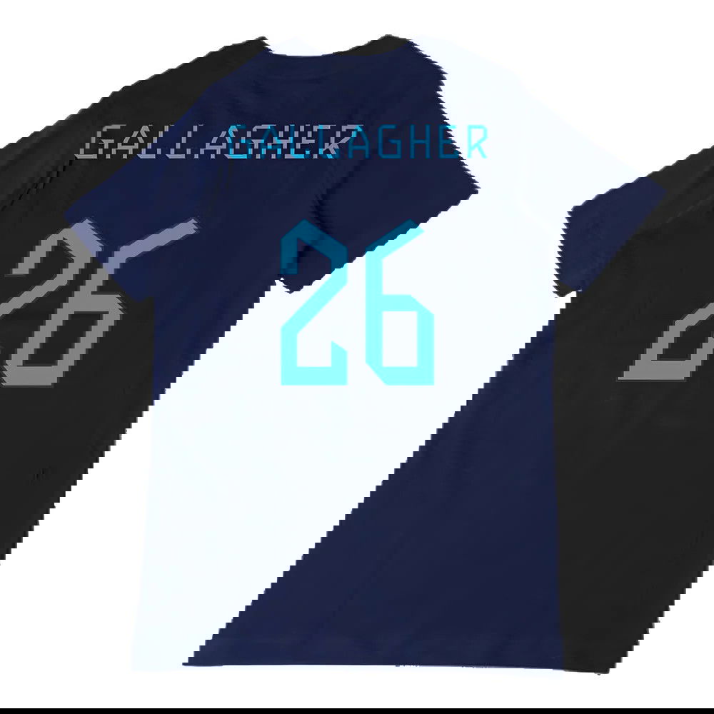 2022-2023 England Three Lions Tee (Navy) - Kids (Gallagher 26)