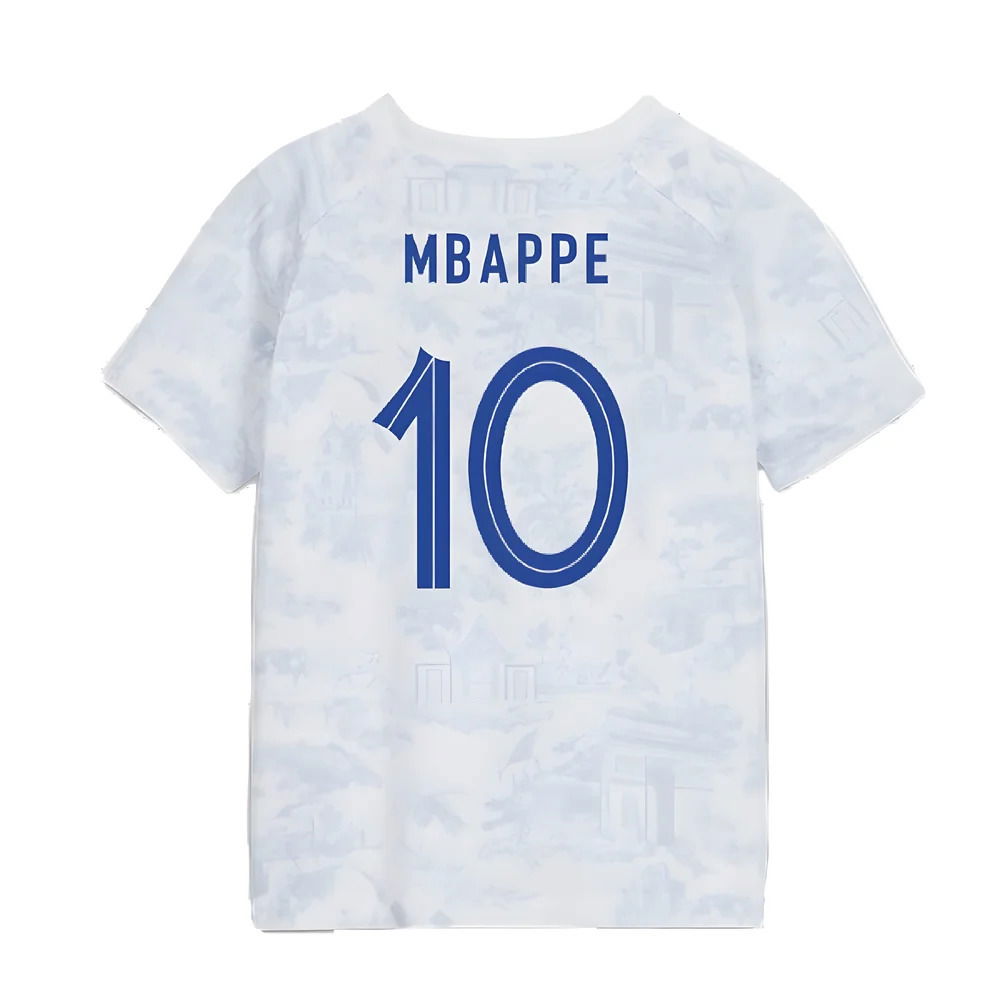 2022-2023 France Away Little Boys Mini Kit (Mbappe 10)
