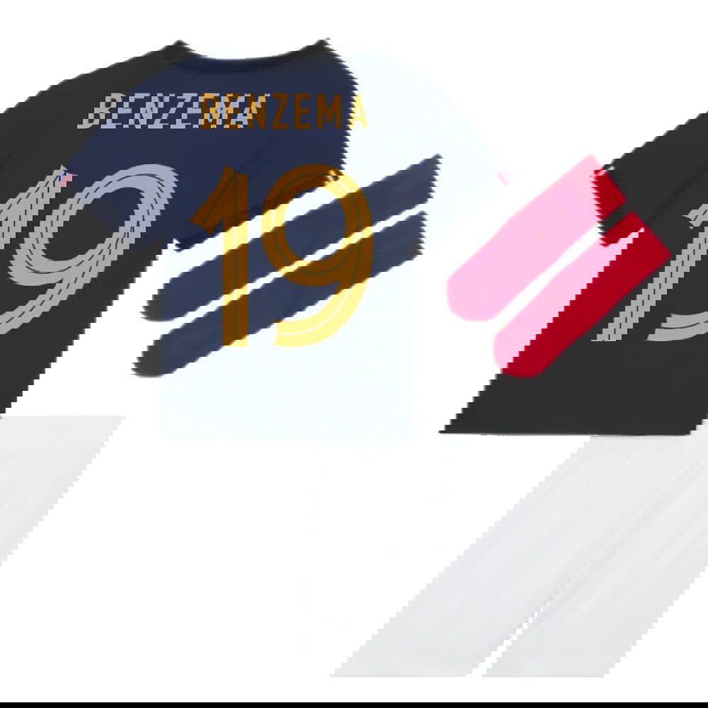2022-2023 France Home Little Boys Mini Kit (Benzema 19)
