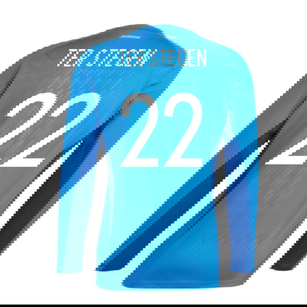 2022-2023 Germany Home Goalkeeper Shirt (Blue) (Ter Stegen 22)
