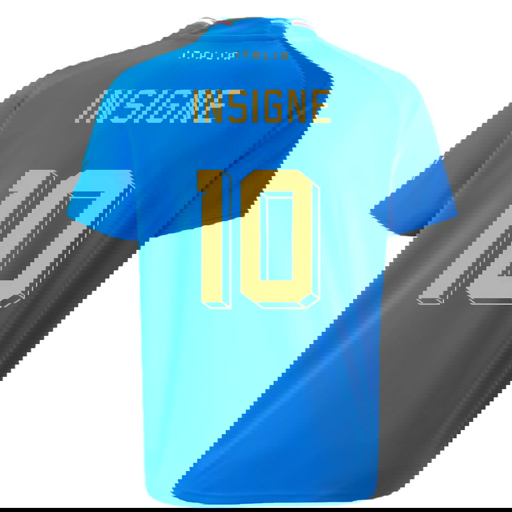 2022-2023 Italy Home Shirt (Kids) (INSIGNE 10)