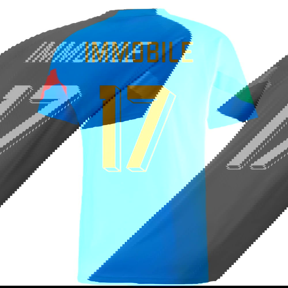 2022-2023 Italy Player Training Jersey (Blue) (IMMOBILE 17)