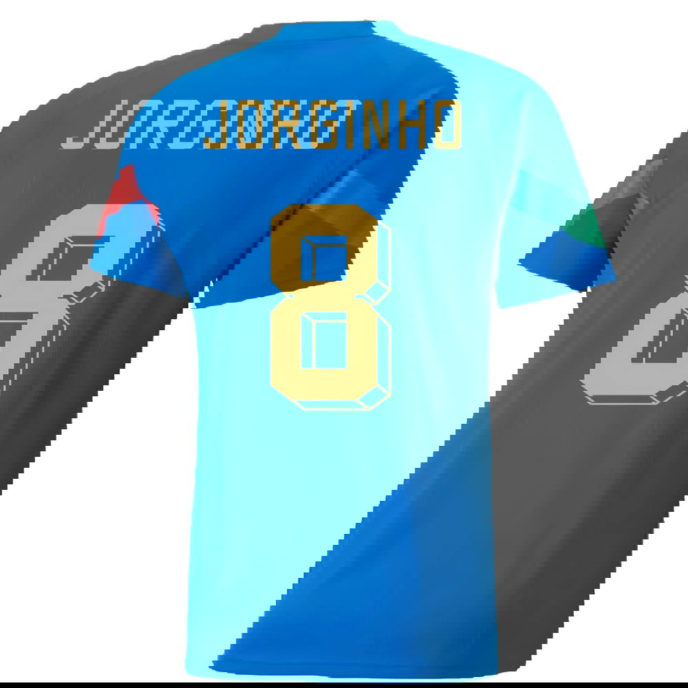 2022-2023 Italy Player Training Jersey (Blue) (JORGINHO 8)