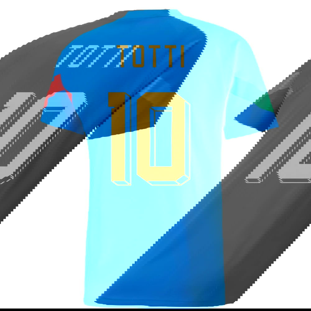 2022-2023 Italy Player Training Jersey (Blue) (TOTTI 10)
