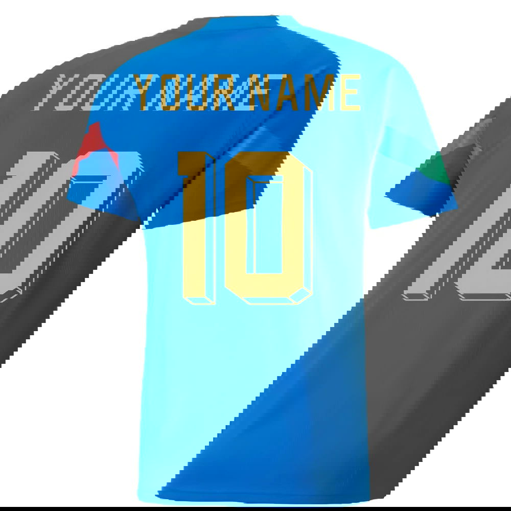2022-2023 Italy Player Training Jersey (Blue) (Your Name)