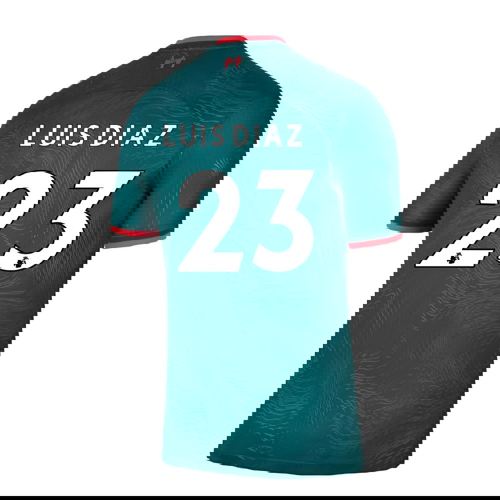 2022-2023 Liverpool Third Shirt (LUIS DIAZ 23)