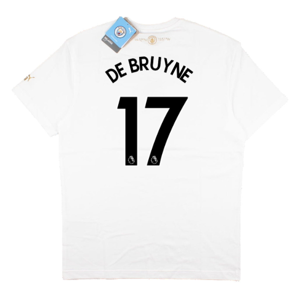 2022-2023 Man City Chinese New Year Tee (White) (De Bruyne 17)