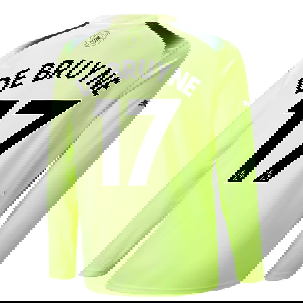 2022-2023 Man City Long Sleeve Third Shirt (DE BRUYNE 17)