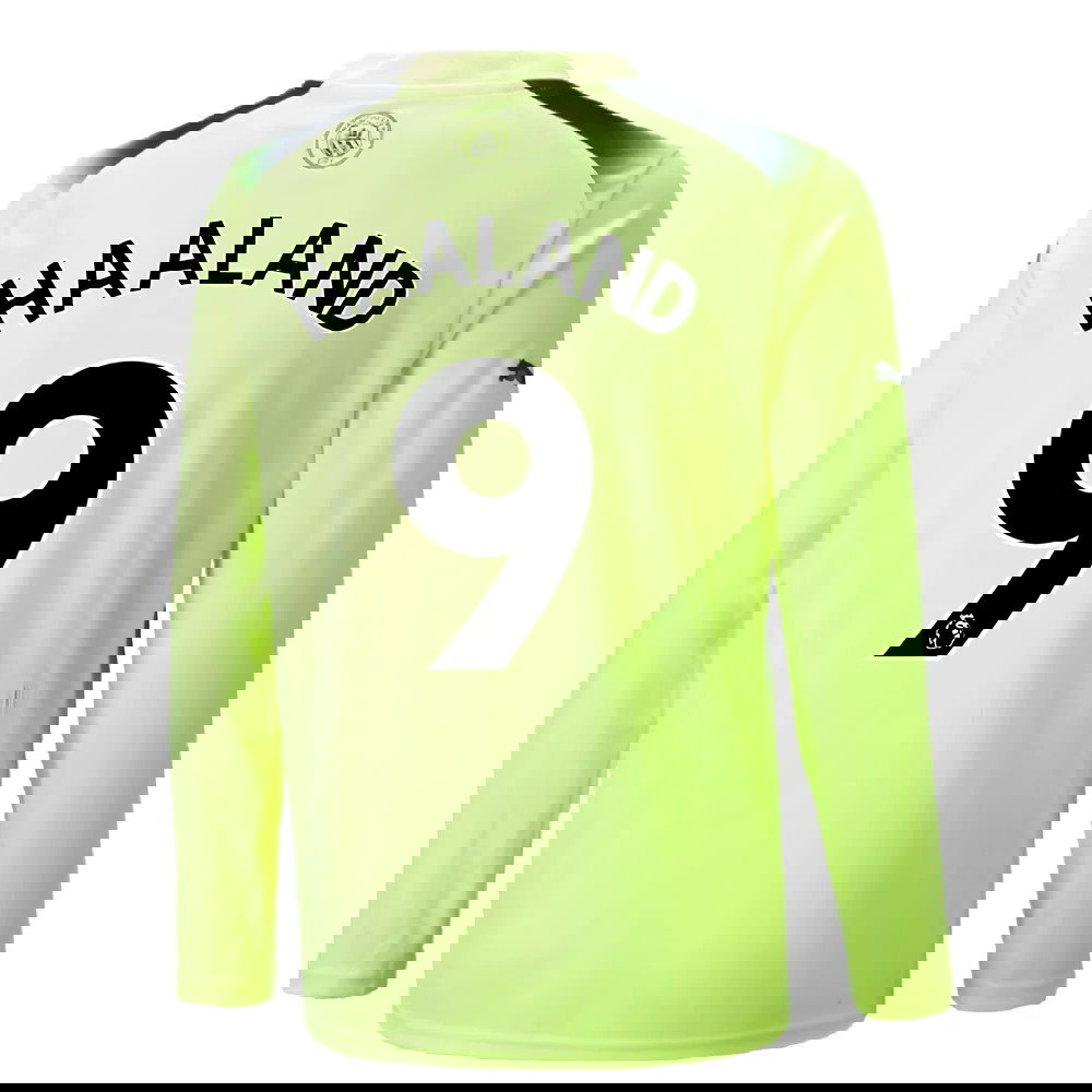 2022-2023 Man City Long Sleeve Third Shirt (HAALAND 9)