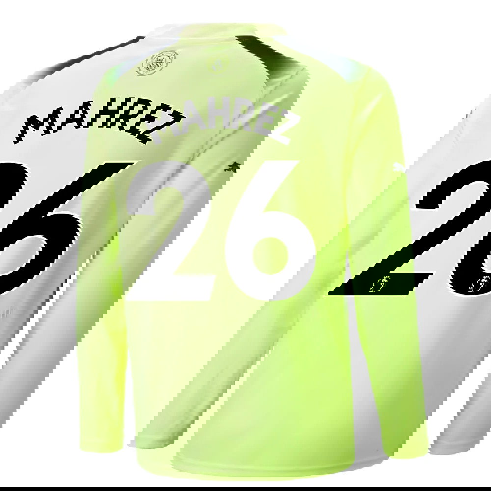 2022-2023 Man City Long Sleeve Third Shirt (MAHREZ 26)