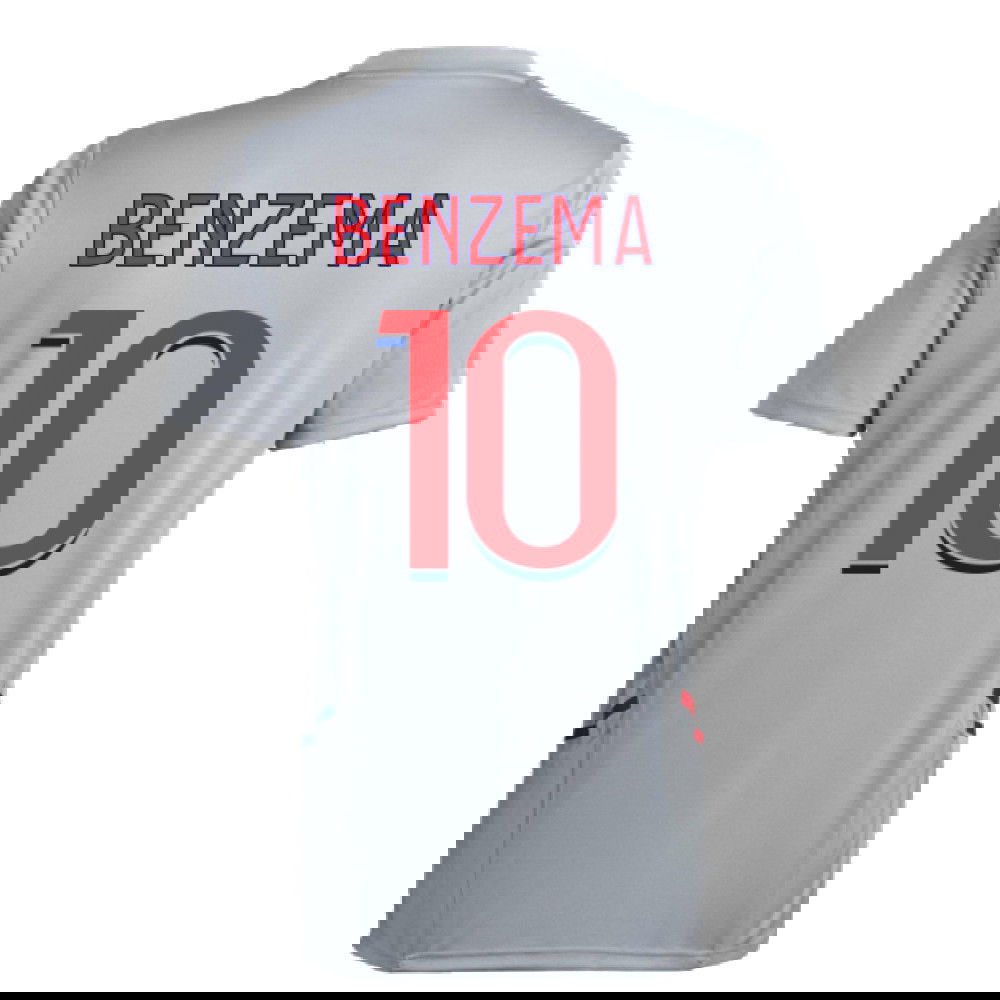 2022-2023 Olympique Lyon Training Jersey (Halo Silver) (BENZEMA 10)