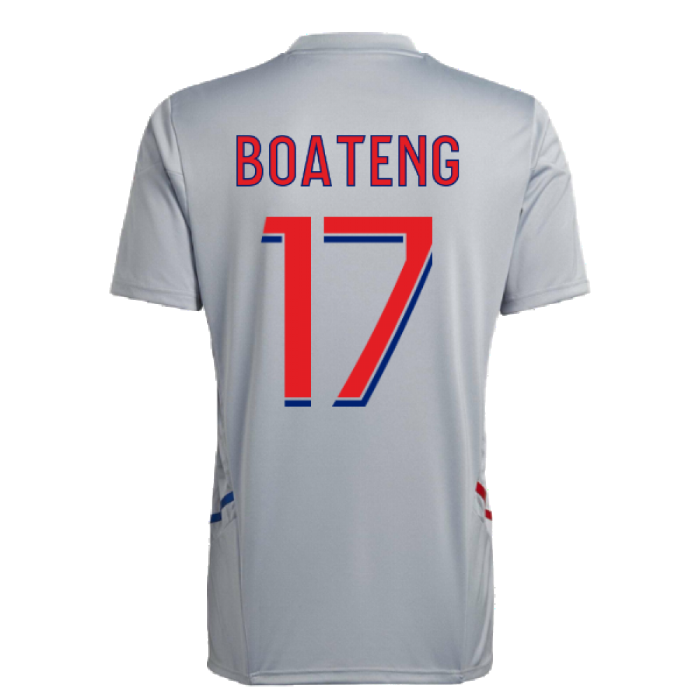 2022-2023 Olympique Lyon Training Jersey (Halo Silver) (BOATENG 17)