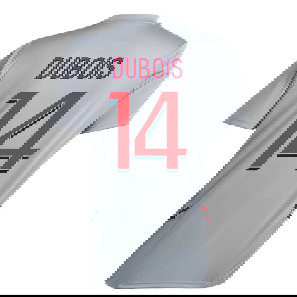 2022-2023 Olympique Lyon Training Jersey (Halo Silver) (DUBOIS 14)