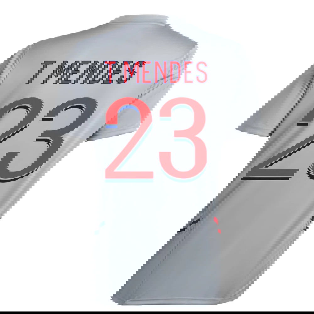 2022-2023 Olympique Lyon Training Jersey (Halo Silver) (T MENDES 23)