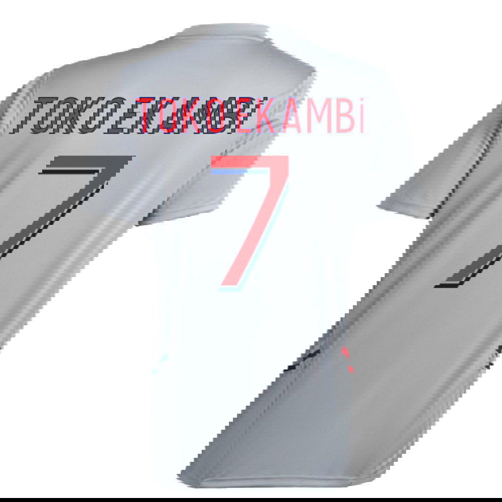 2022-2023 Olympique Lyon Training Jersey (Halo Silver) (TOKO EKAMBI 7)