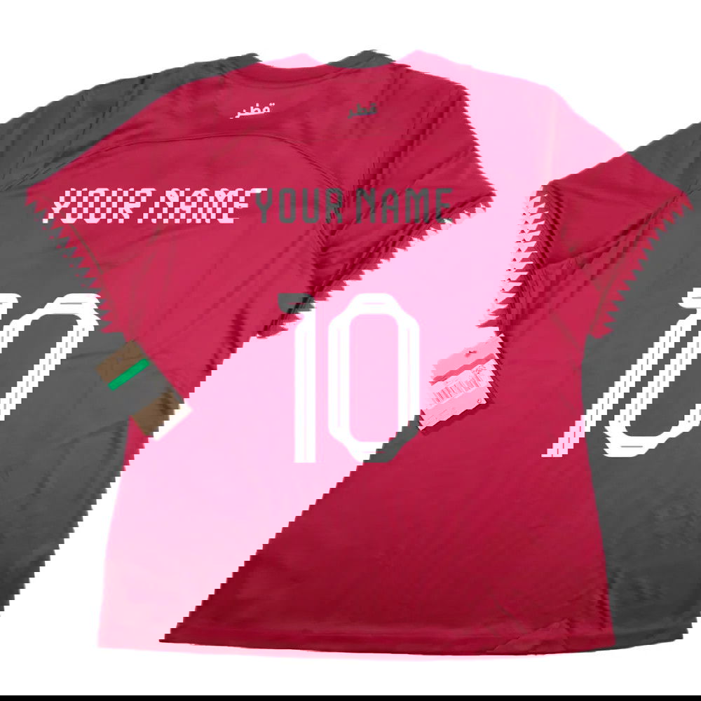 2022-2023 Qatar Home Shirt (Ladies) (Your Name)