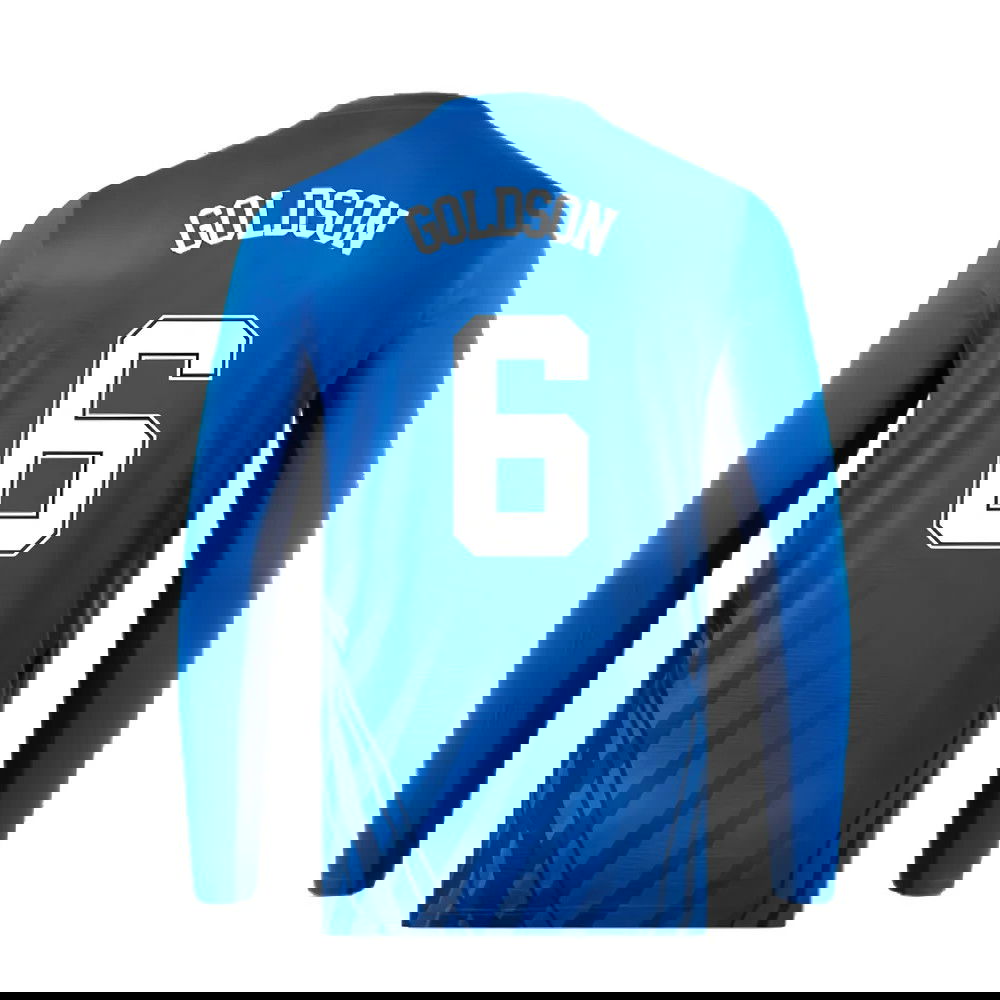 2022-2023 Rangers Long Sleeve Training Tee (Blue) (GOLDSON 6)