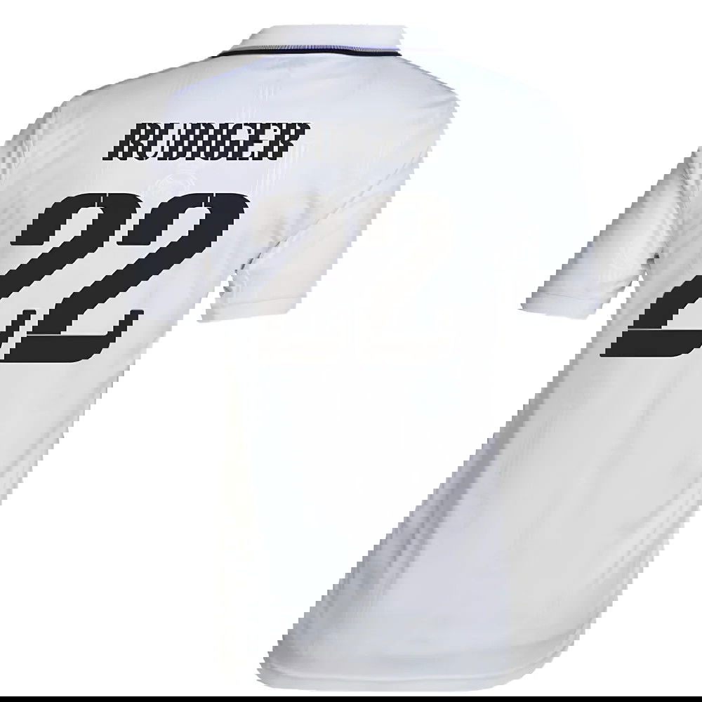 2022-2023 Real Madrid Home Shirt (RUDIGER 22)