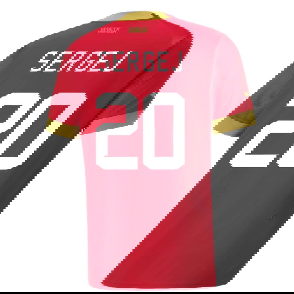 2022-2023 Serbia Home Shirt (SERGEJ 20)