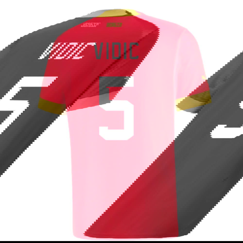 2022-2023 Serbia Home Shirt (VIDIC 5)