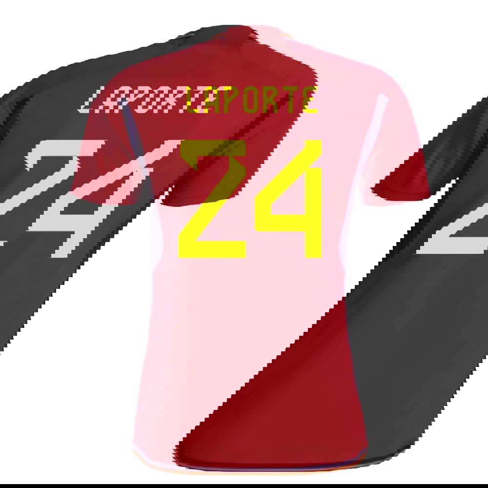 2022-2023 Spain Home Shirt (LAPORTE 24)