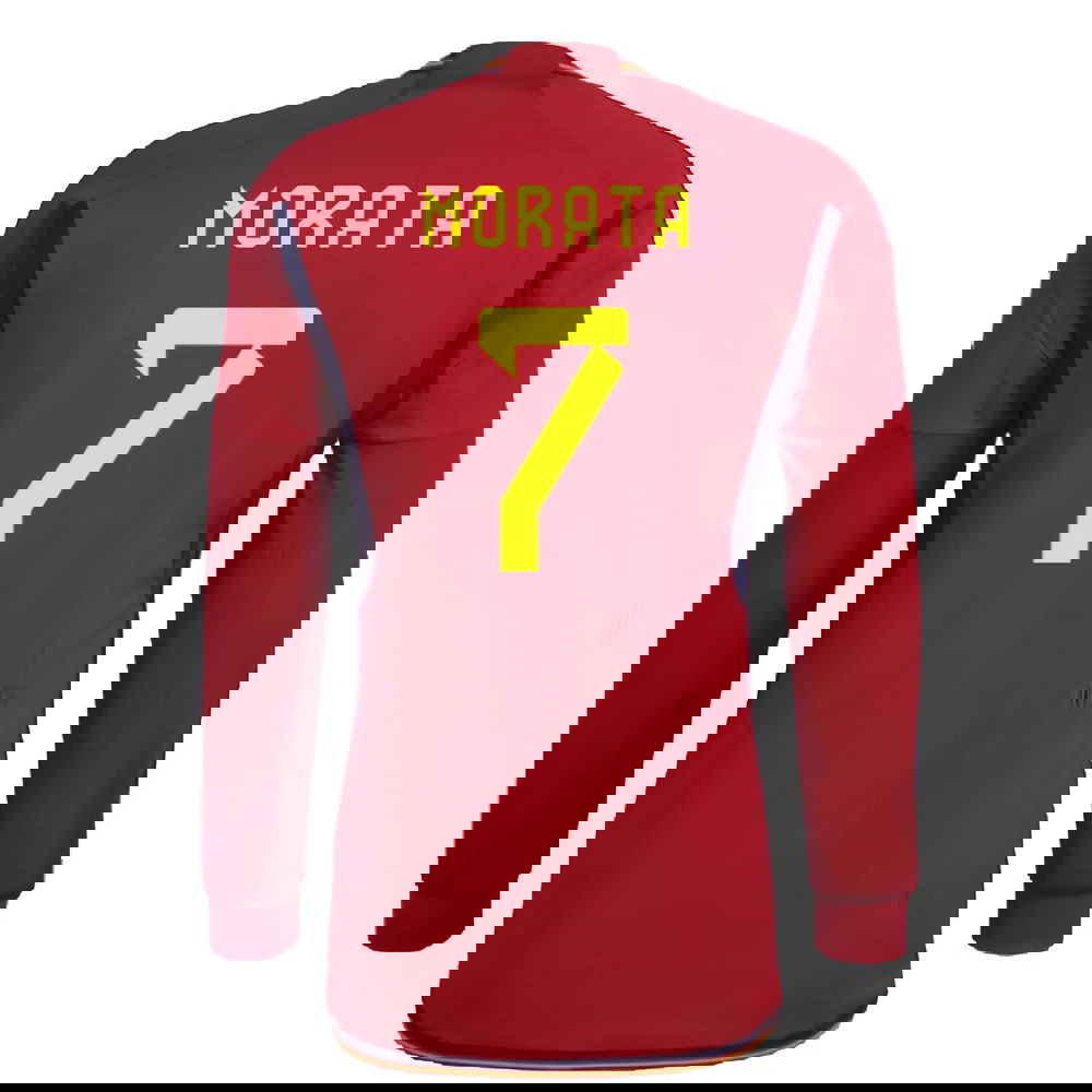 2022-2023 Spain Long Sleeve Home Shirt (MORATA 7)