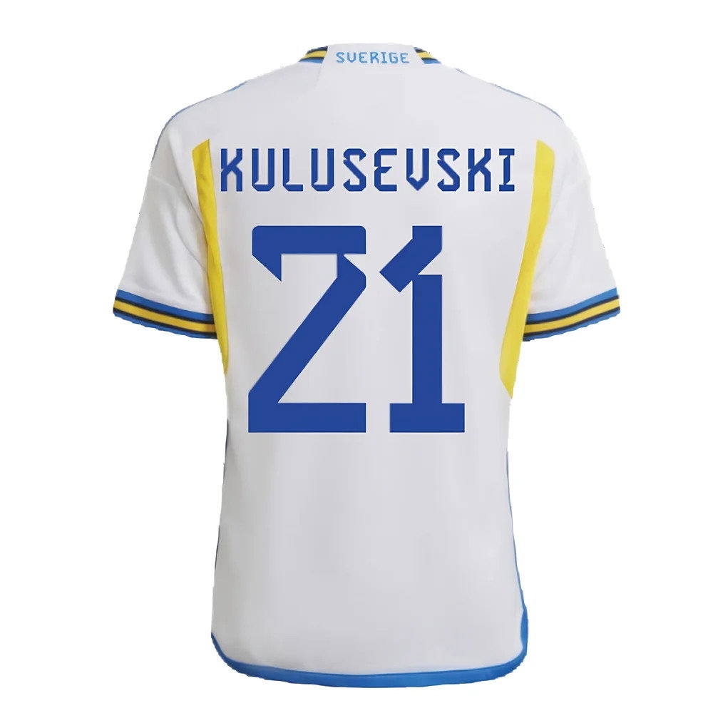 2022-2023 Sweden Away Shirt (Kids) (KULUSEVSKI 21)