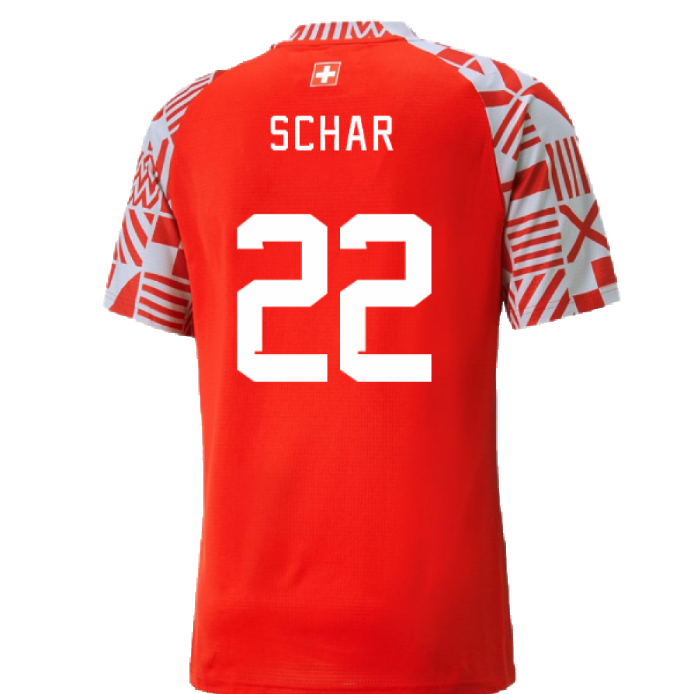 2022-2023 Switzerland Pre-Match Shirt (Red) (SCHAR 22)