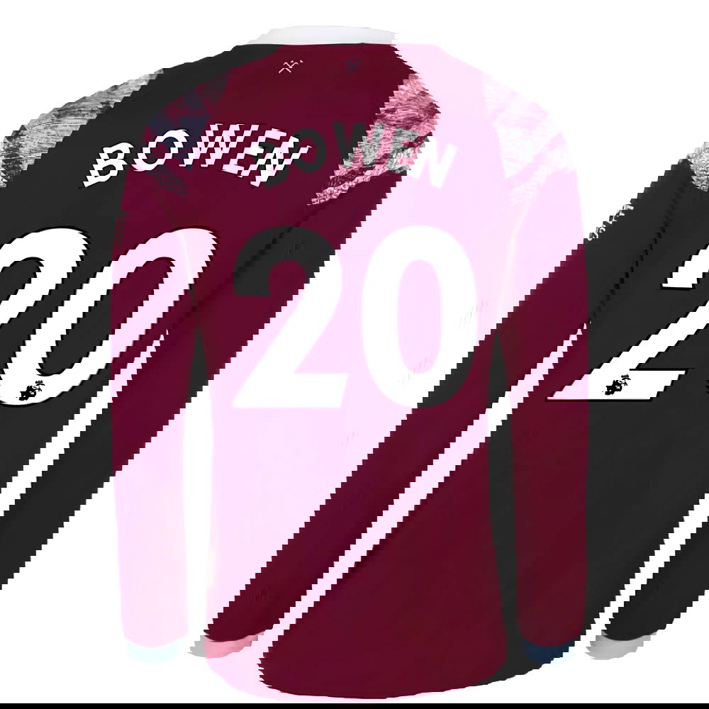 2022-2023 West Ham Long Sleeve Home Shirt (BOWEN 20)