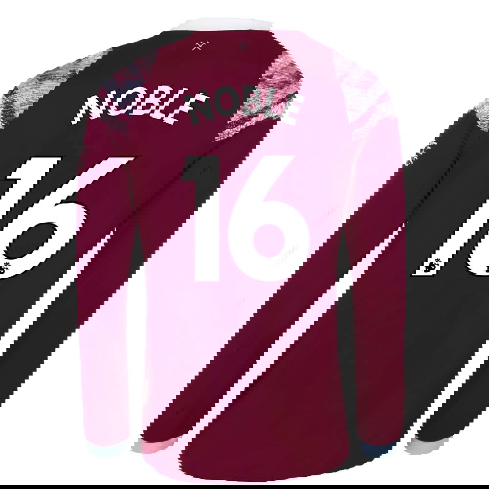 2022-2023 West Ham Long Sleeve Home Shirt (NOBLE 16)