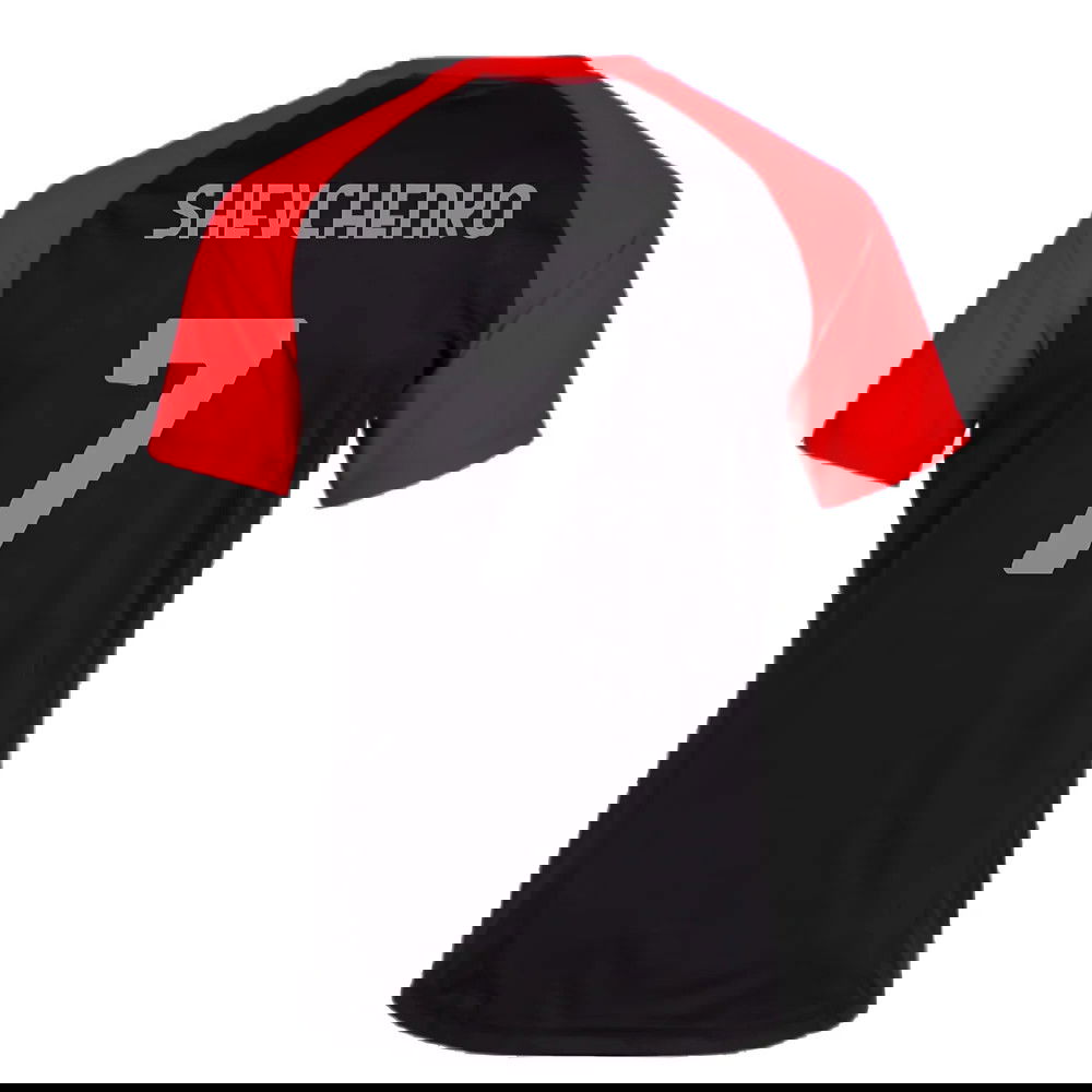 2023-2024 AC Milan Casuals Tee (Black) (Shevchenko 7)