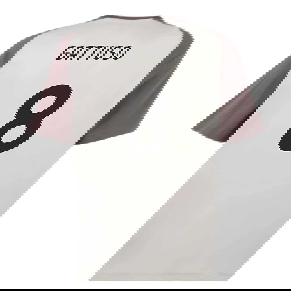 2023-2024 AC Milan Casuals Tee (Light Grey) (Gattuso 8)