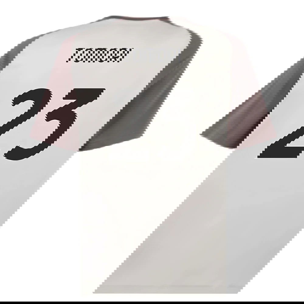 2023-2024 AC Milan Casuals Tee (Light Grey) (Tomori 23)