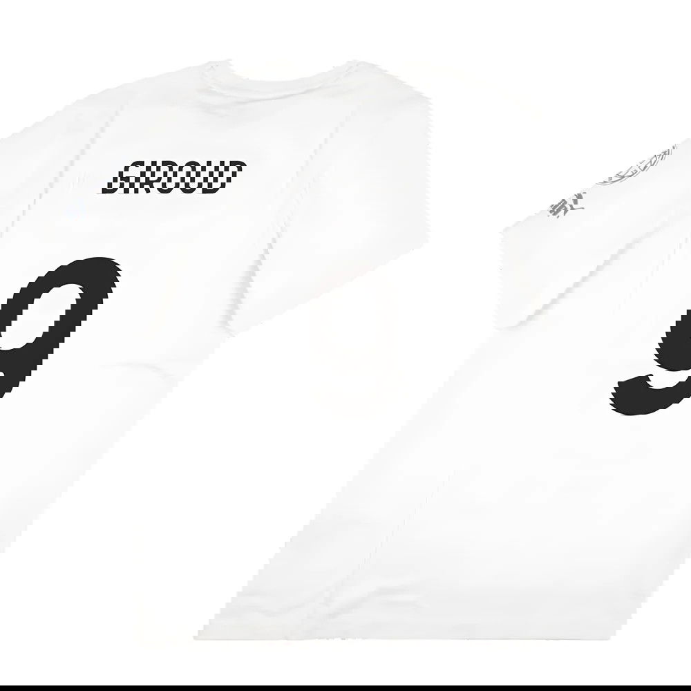 2023-2024 AC Milan FtblCore Graphic Tee (Grey) (Giroud 9)