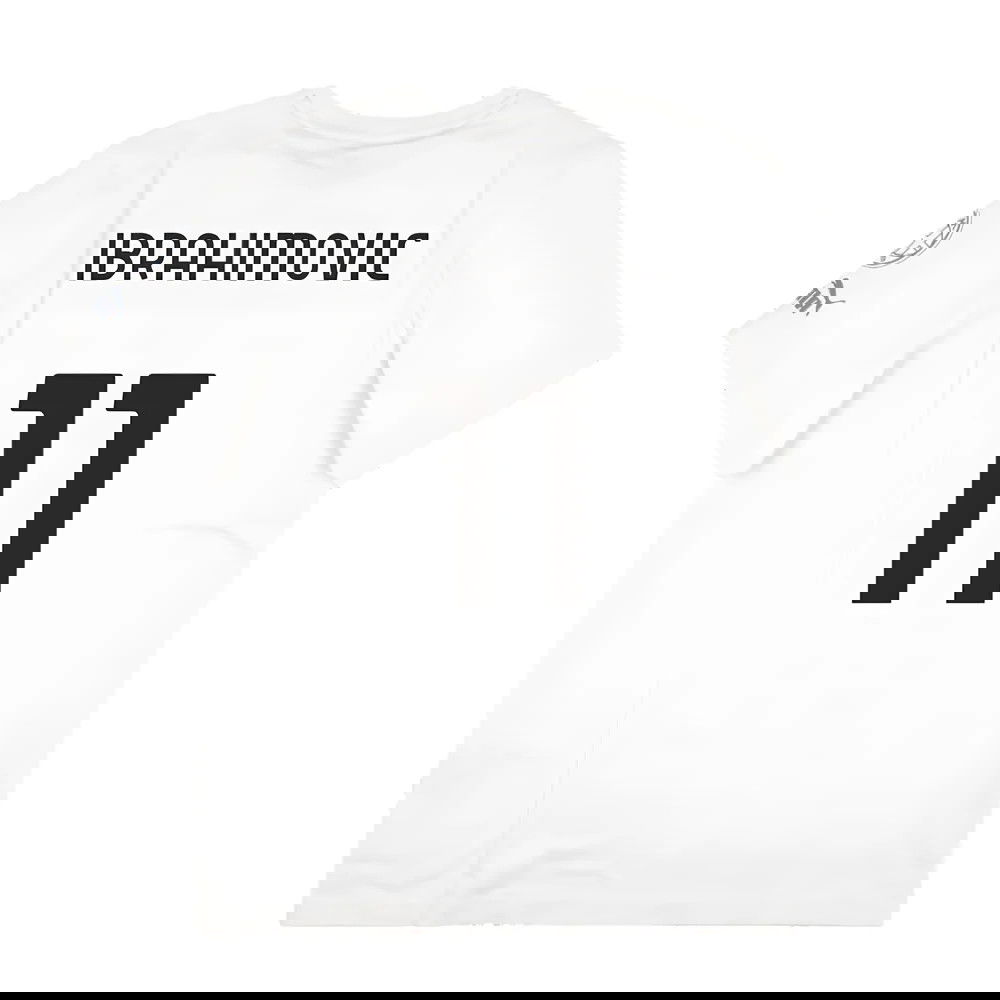 2023-2024 AC Milan FtblCore Graphic Tee (Grey) (Ibrahimovic 11)