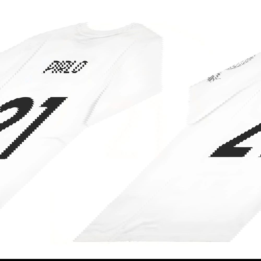 2023-2024 AC Milan FtblCore Graphic Tee (Grey) (Pirlo 21)