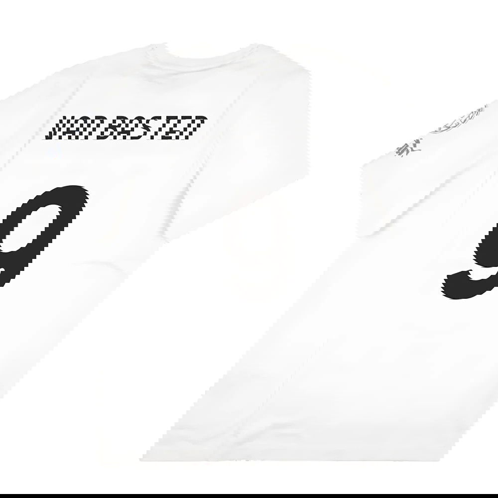 2023-2024 AC Milan FtblCore Graphic Tee (Grey) (Van Basten 9)