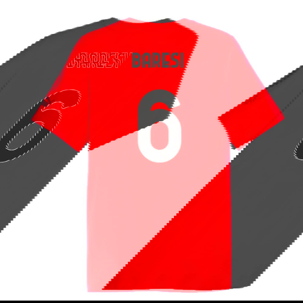 2023-2024 AC Milan FtblCore Graphic Tee (Red) (Baresi 6)