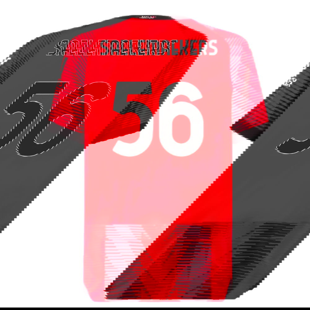2023-2024 AC Milan Home Authentic Shirt (Saelemaekers 56)
