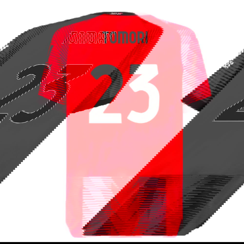 2023-2024 AC Milan Home Authentic Shirt (Tomori 23)