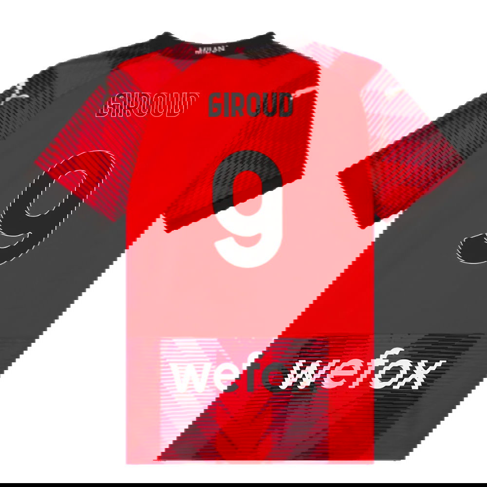 2023-2024 AC Milan Home Shirt (Kids) (Giroud 9)