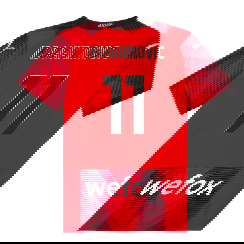 2023-2024 AC Milan Home Shirt (Kids) (Ibrahimovic 11)