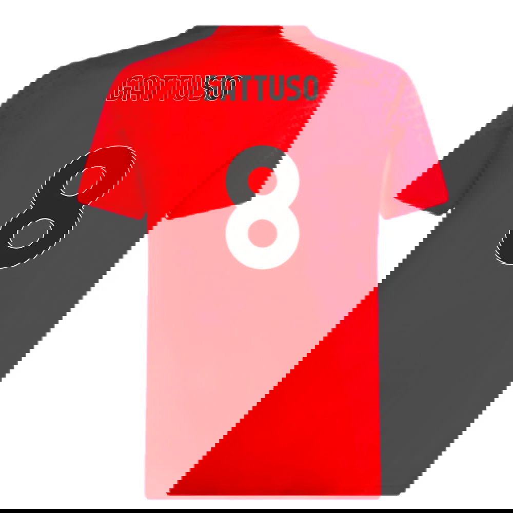 2023-2024 AC Milan Training Jersey (Red) (Gattuso 8)