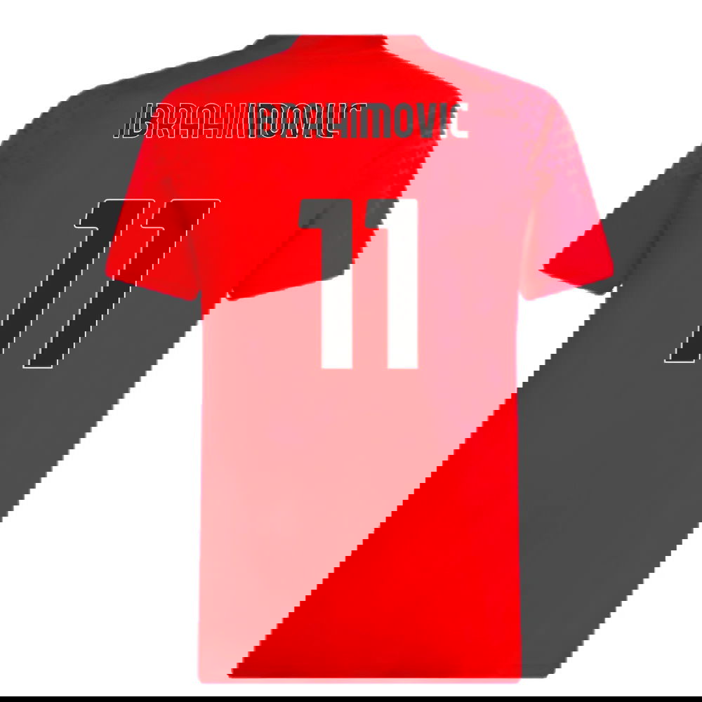 2023-2024 AC Milan Training Jersey (Red) (Ibrahimovic 11)