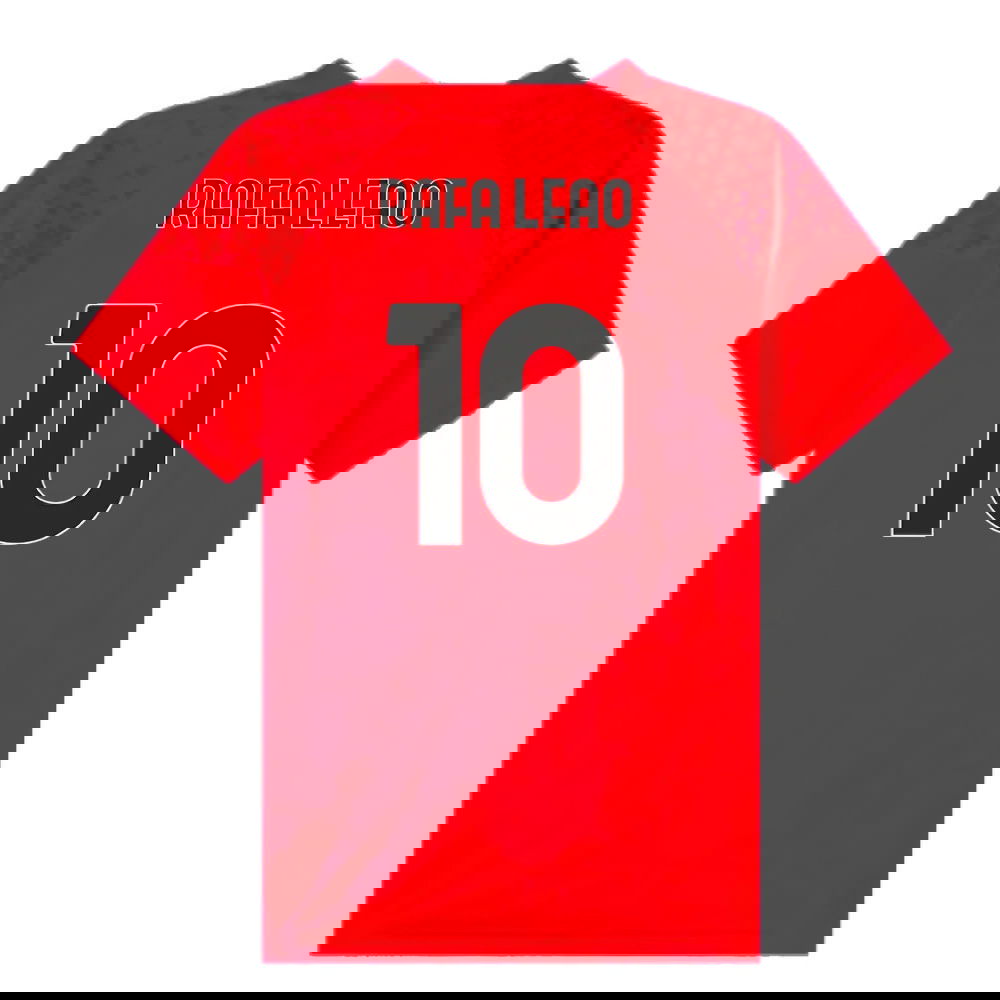 2023-2024 AC Milan Training Jersey (Red) - Kids (Rafa Leao 10)