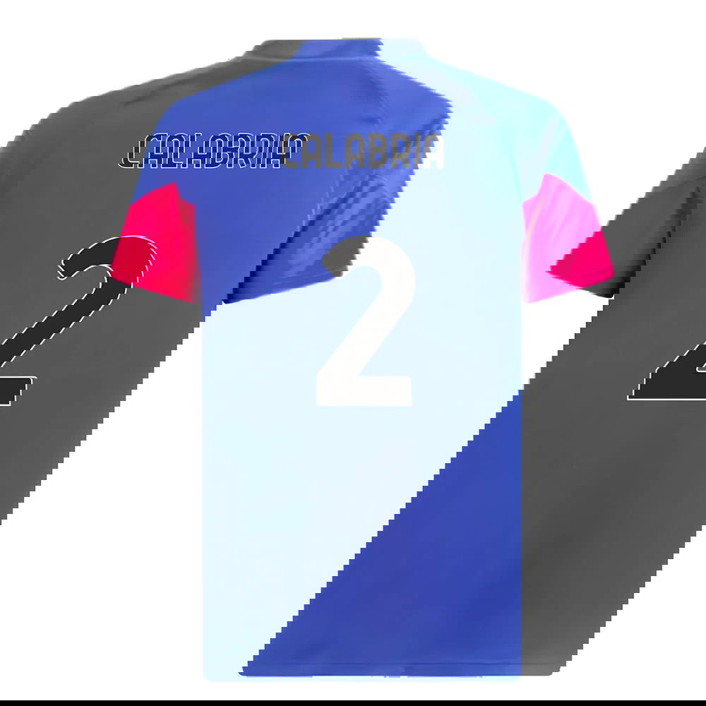 2023-2024 AC Milan Training Jersey (Royal Sapphire) (Calabria 2)