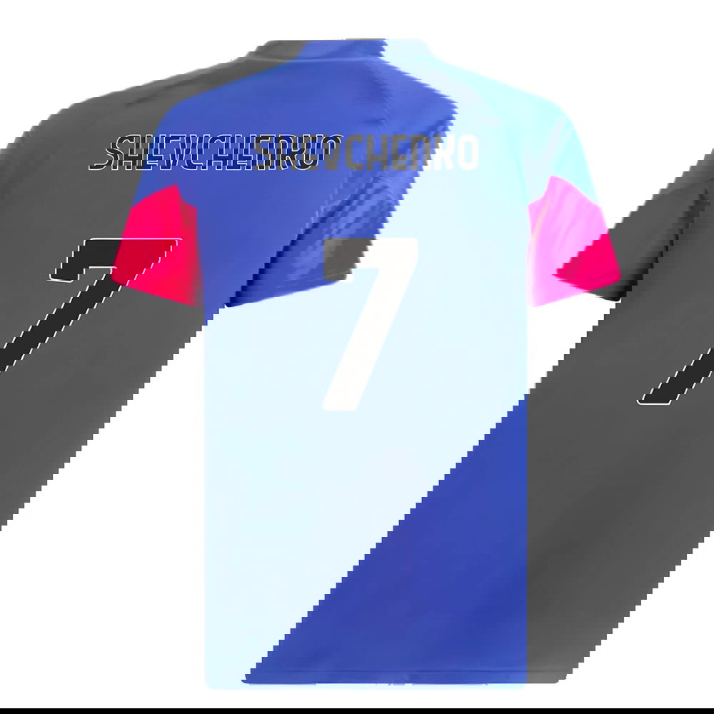 2023-2024 AC Milan Training Jersey (Royal Sapphire) (Shevchenko 7)